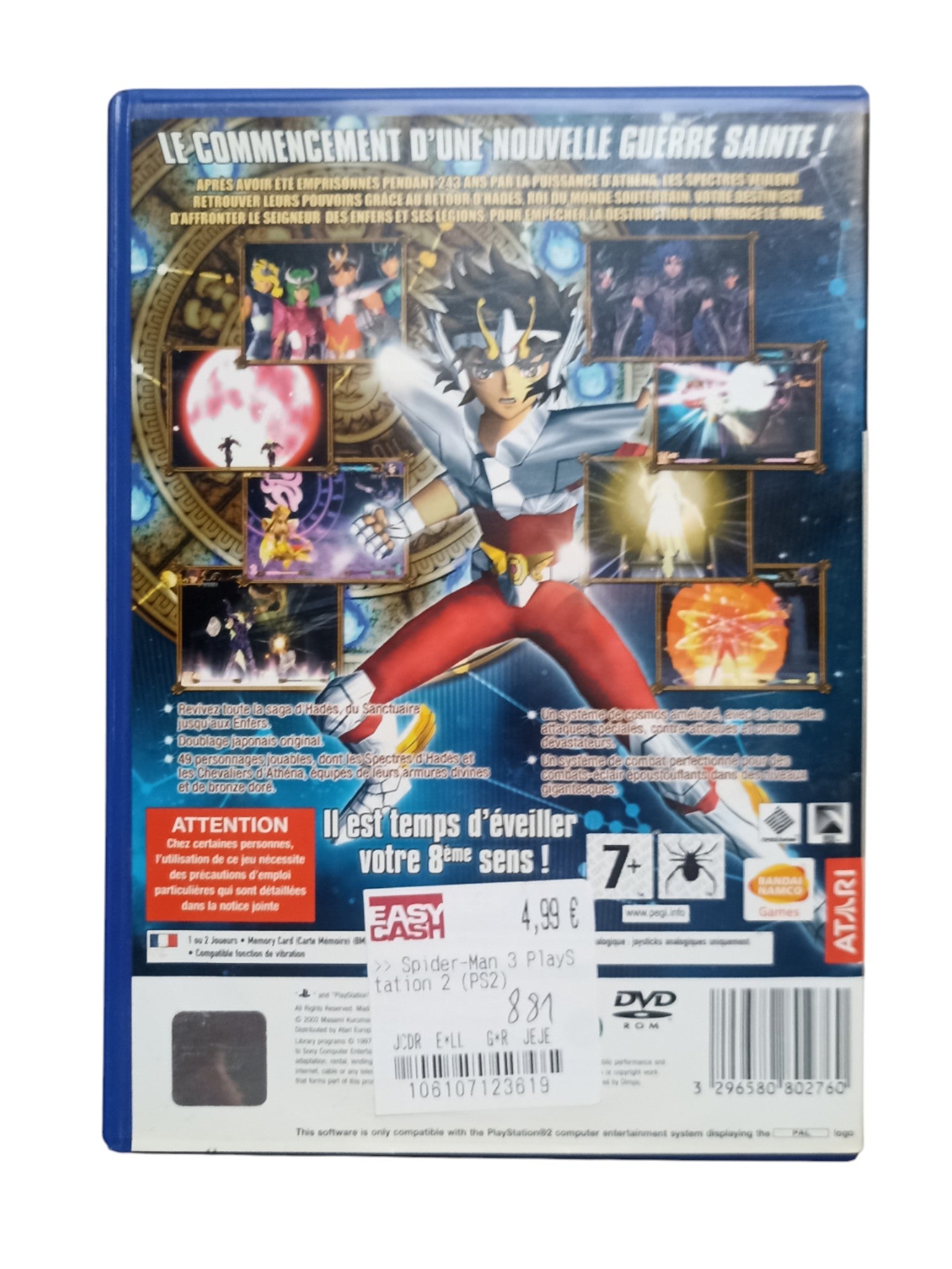 Saint Seiya: Les Chevaliers du Zodiaque – Hades (PS2) – Complet avec notice - Masaru