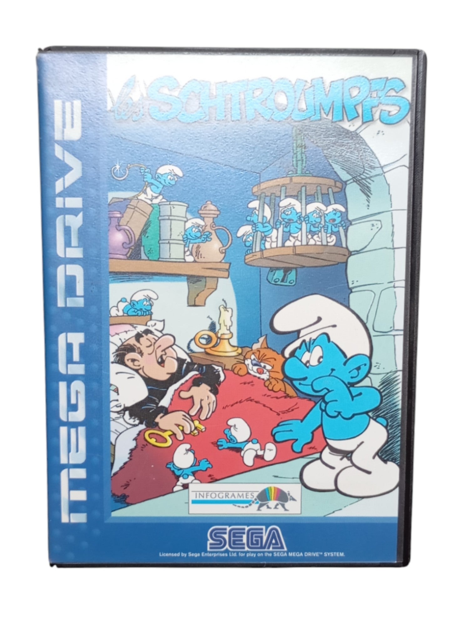 Les Schtroumpfs Sega Mega Drive jeu complet original