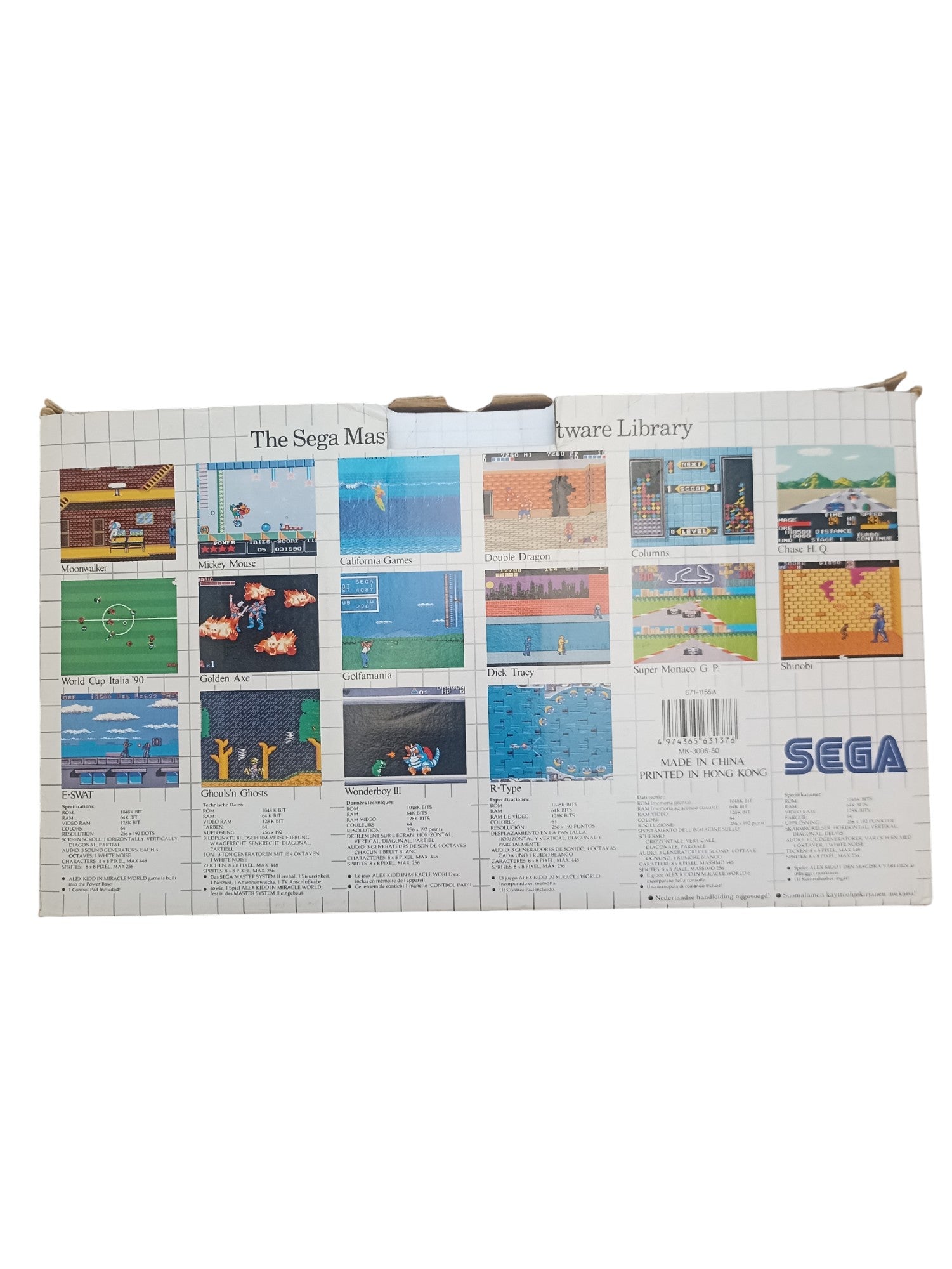 SEGA Master System II – Console en boîte avec jeu intégré Alex Kidd in Miracle World - Masaru