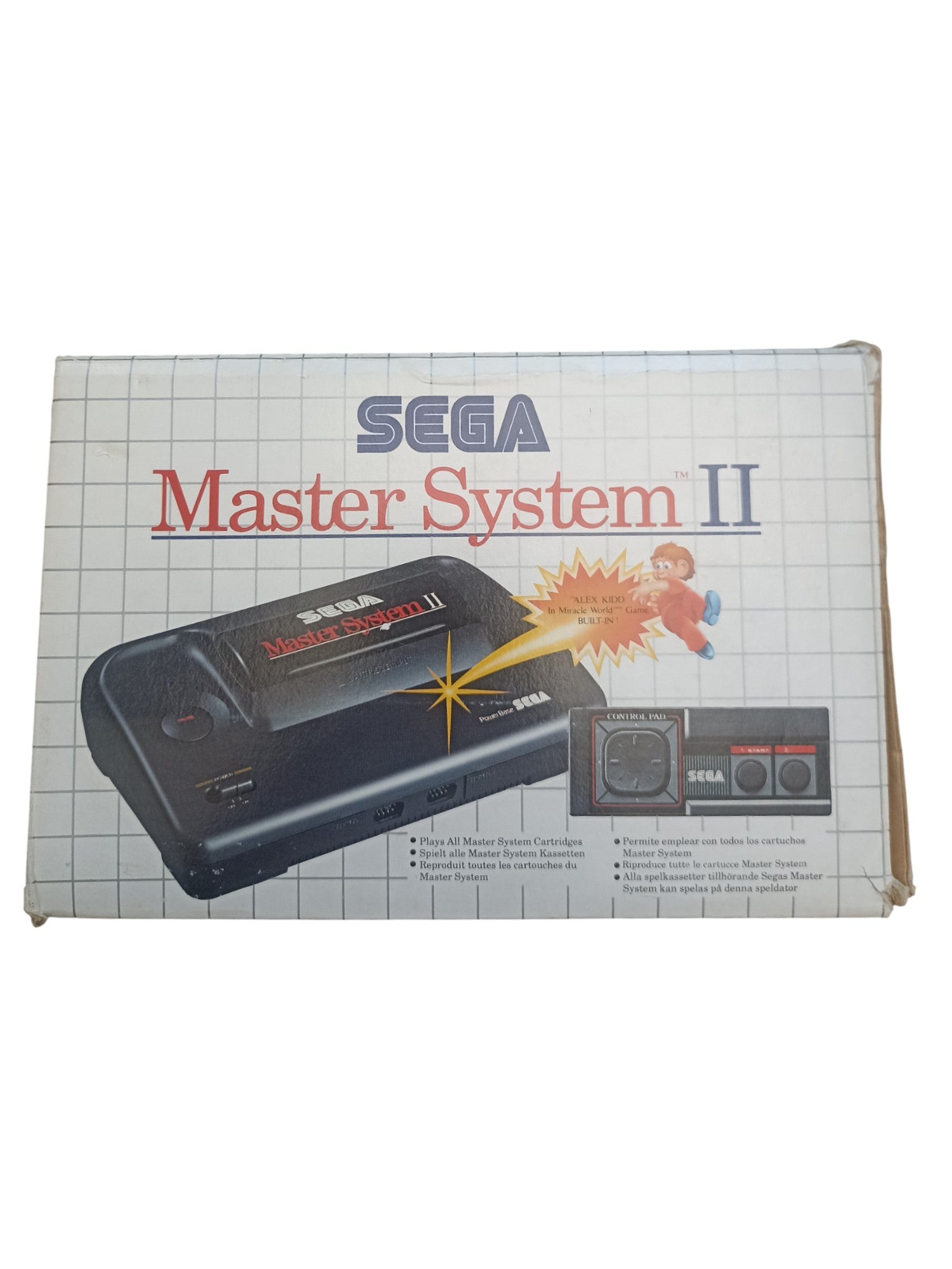 SEGA Master System II – Console en boîte avec jeu intégré Alex Kidd in Miracle World - Masaru