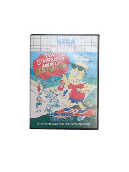 The Simpsons Bart vs. the Space Mutants Sega Master System en boîte avec cartouche et notice