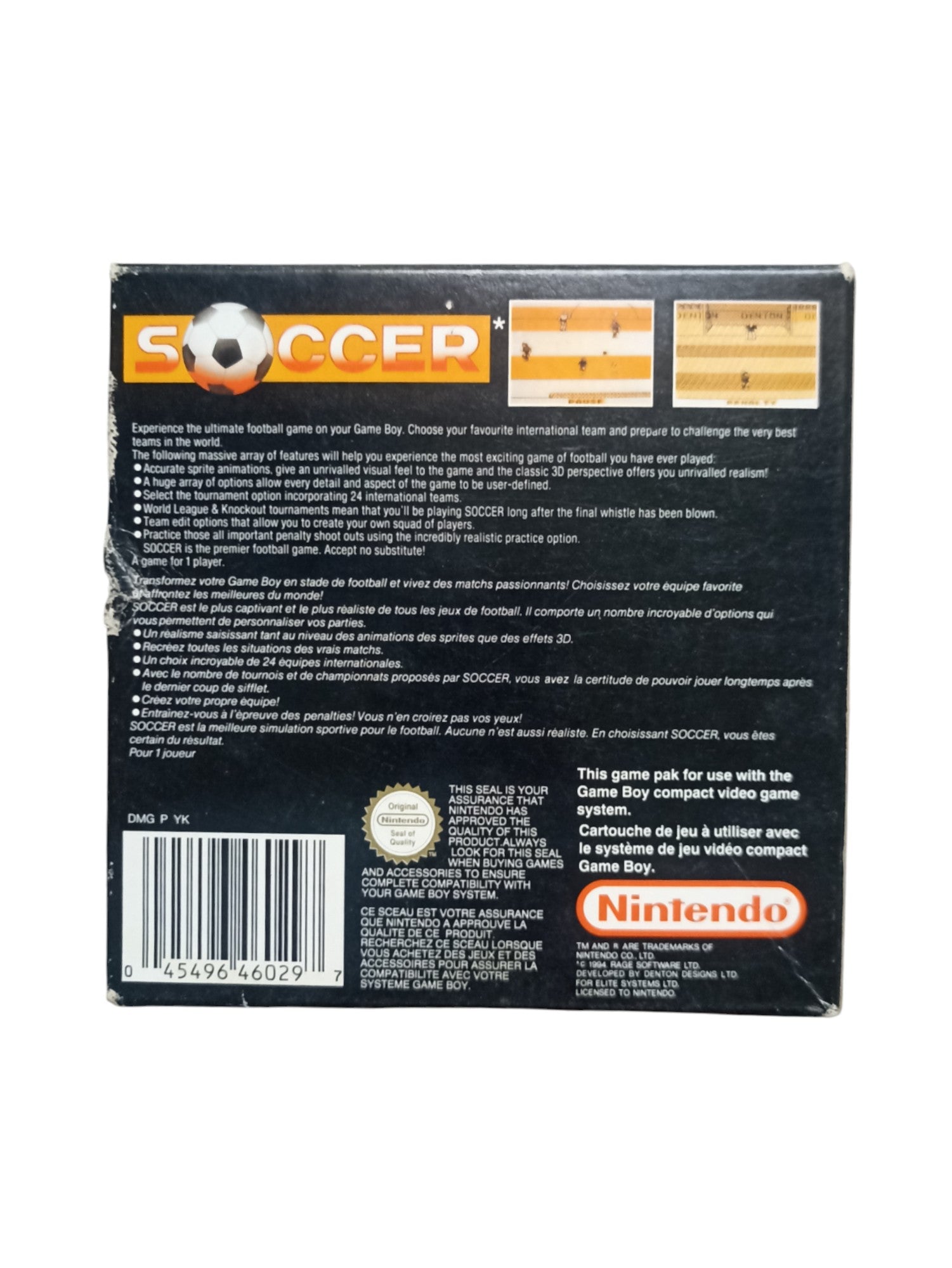 Soccer Game Boy – Complet en boîte (sans notice) - Masaru