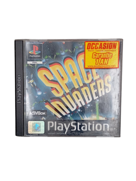 Space Invaders PlayStation 1 complet en boîte avec CD et notice
