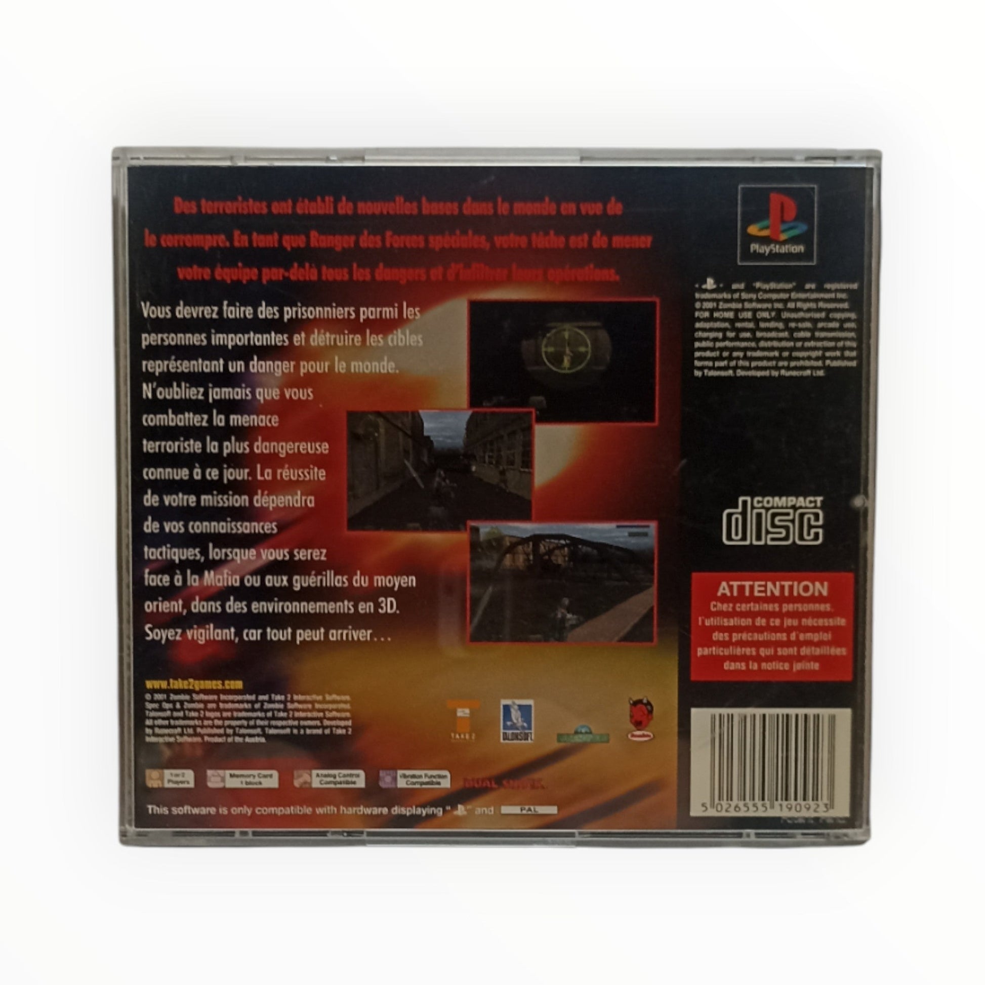 Spec Ops: Covert Assault – PlayStation 1 – Complet avec notice - Masaru