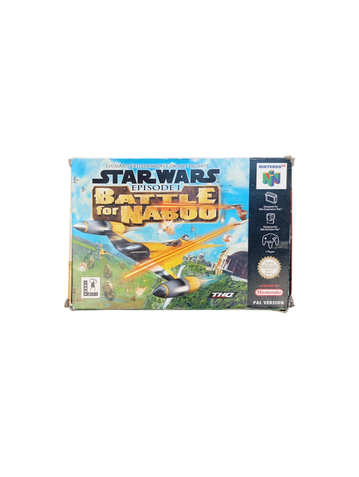 Star Wars Episode I Battle For Naboo Nintendo 64 N64 PAL cartouche originale fonctionnel nickel