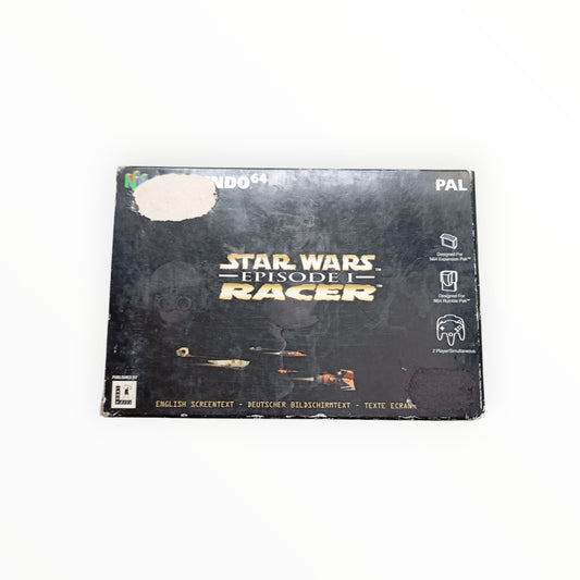 Star Wars Episode I Racer complet sur Nintendo 64 avec boîte et notice