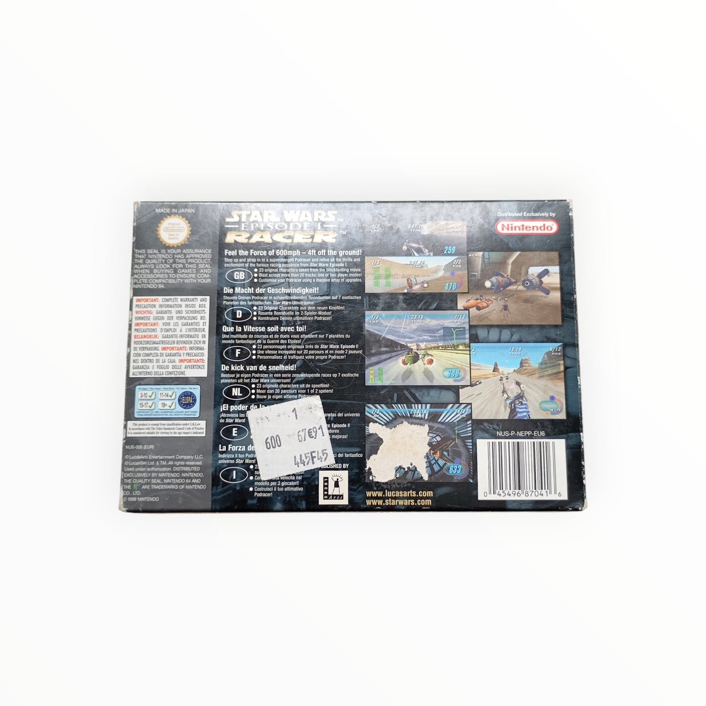 Star Wars Episode I: Racer – Nintendo 64 (complet) FRA - Masaru