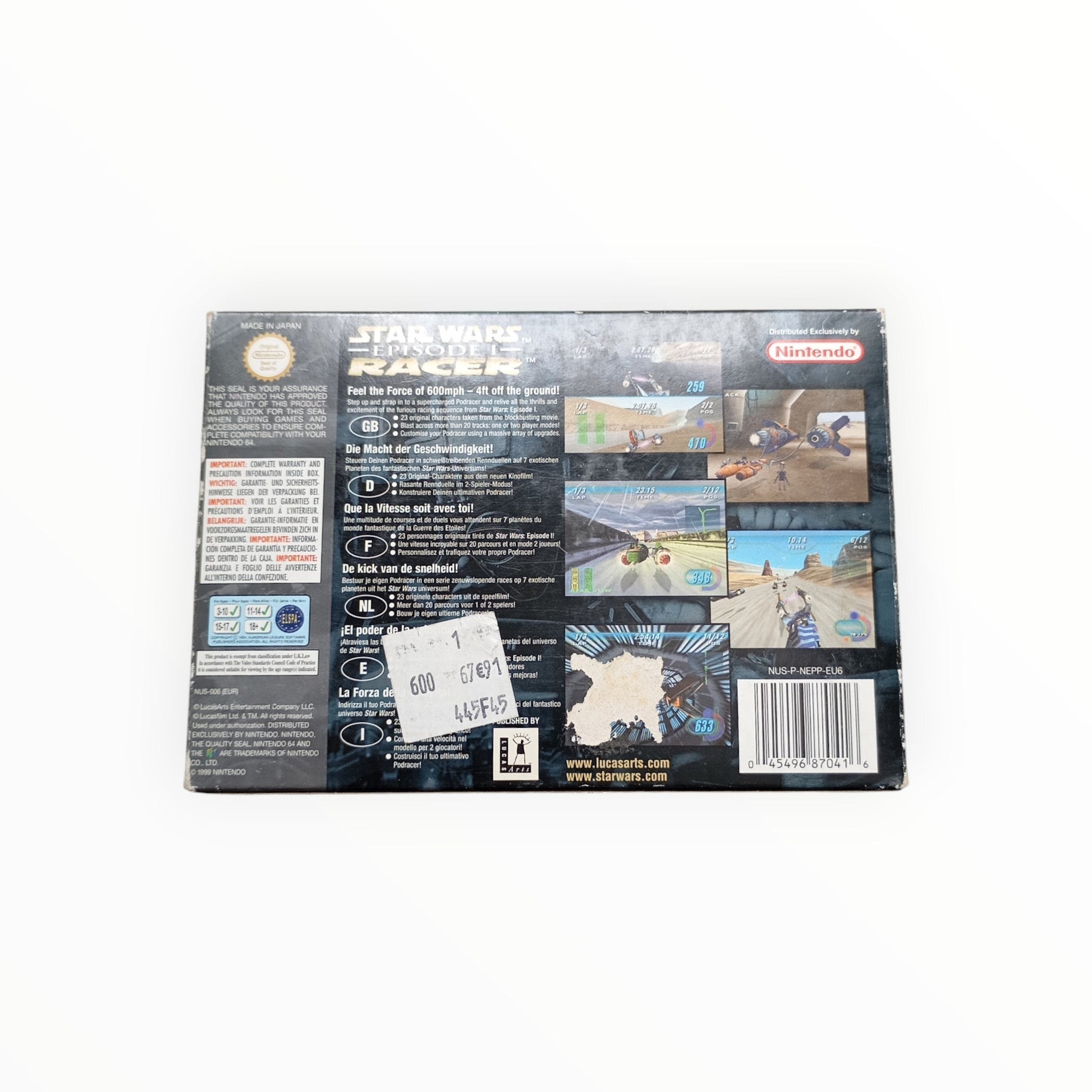 Star Wars Episode I: Racer – Nintendo 64 (complet) FRA - Masaru