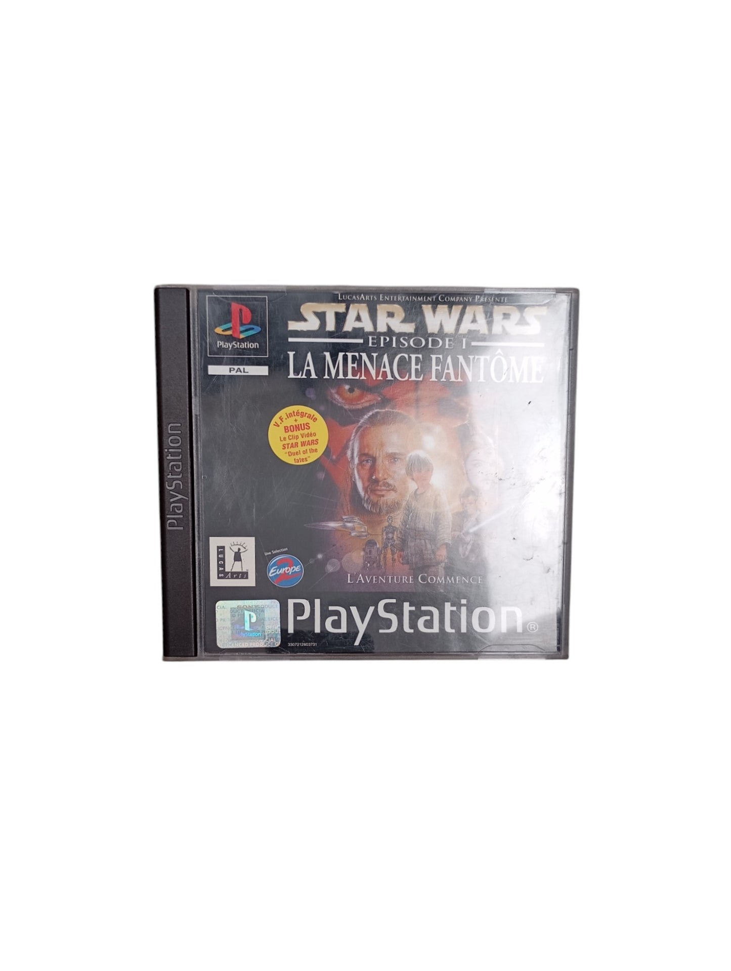 Star Wars La Menace Fantôme PlayStation 1 PS1 complet en boîte avec disque et notice
