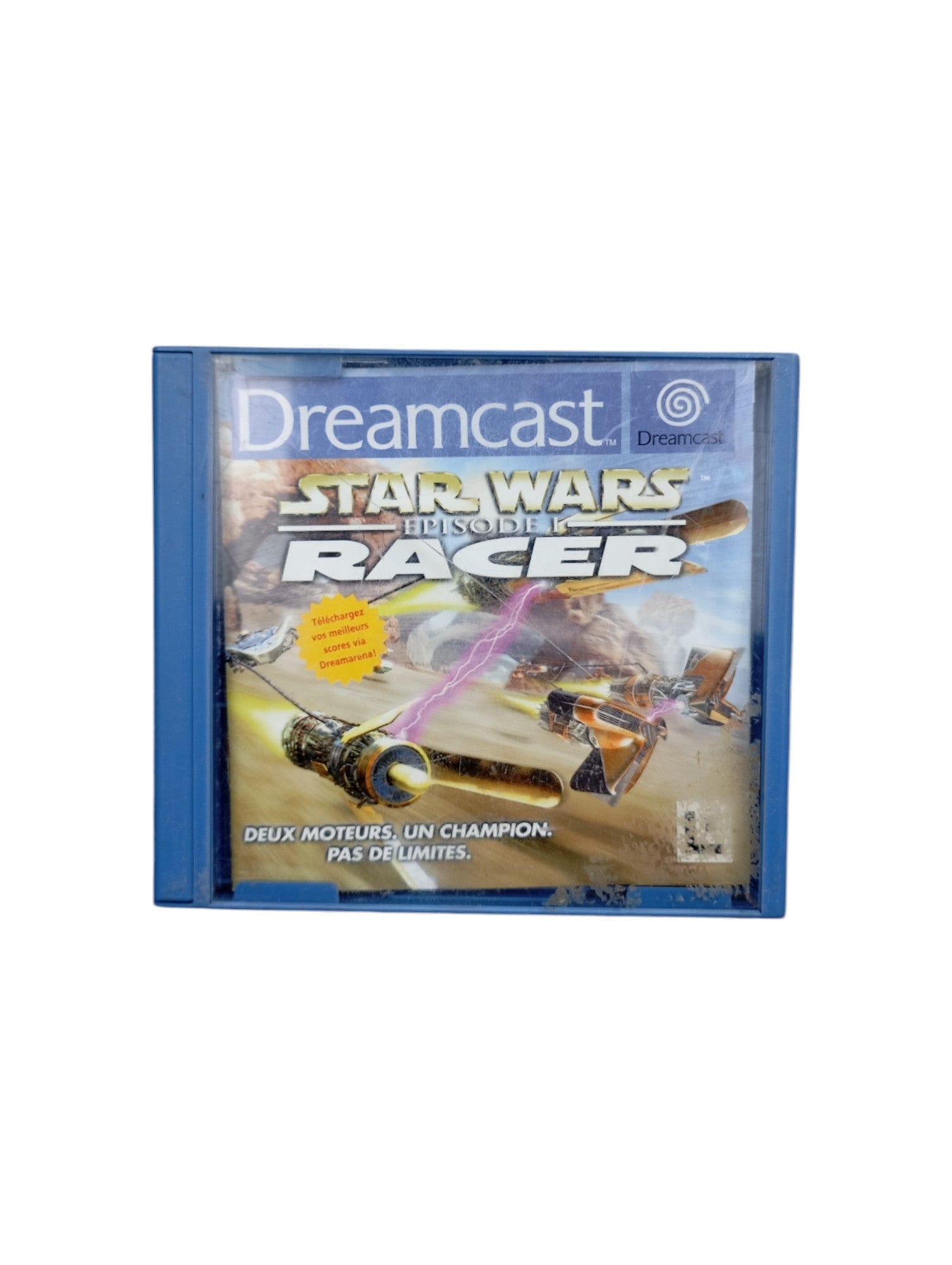 Star Wars Episode I Racer Sega Dreamcast avec disque original et notice en boîte non officielle sans jaquette avant