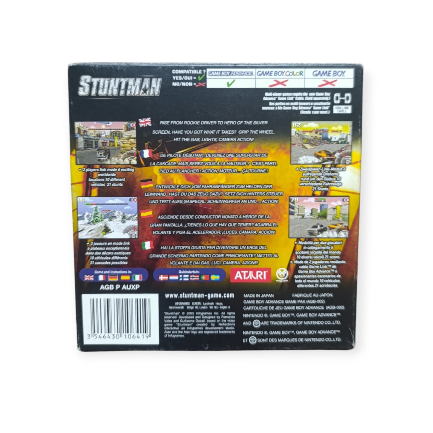 Stuntman – Game Boy Advance (GBA) – Complet - Masaru