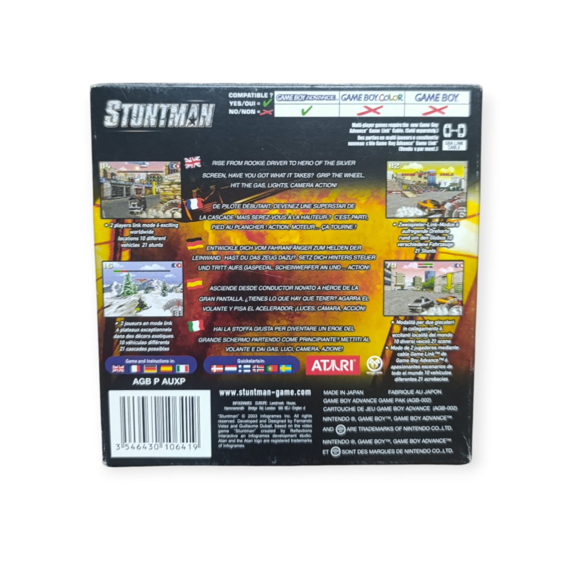 Stuntman – Game Boy Advance (GBA) – Complet - Masaru