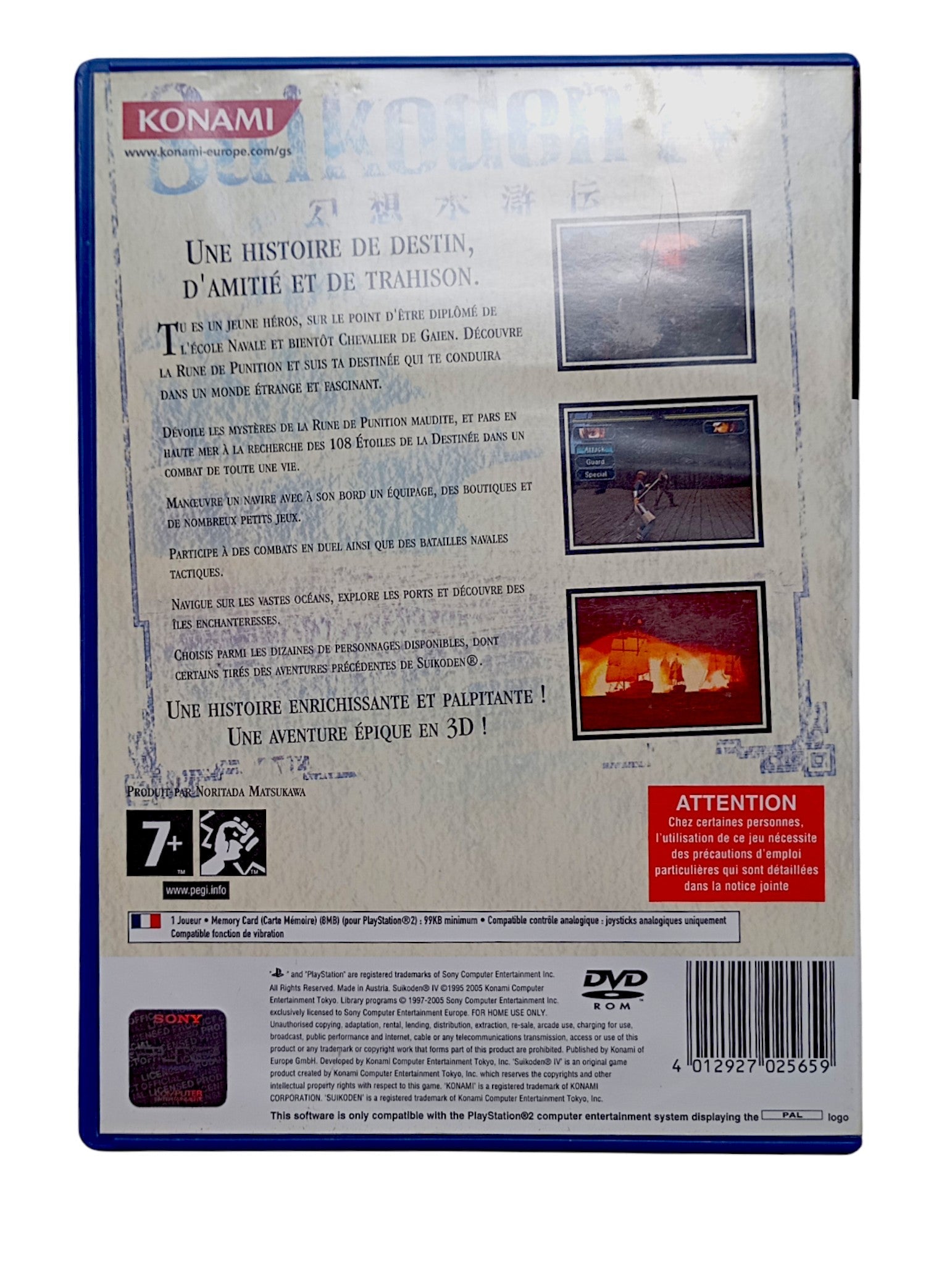 Suikoden IV Playstation 2 (PS2) - Masaru