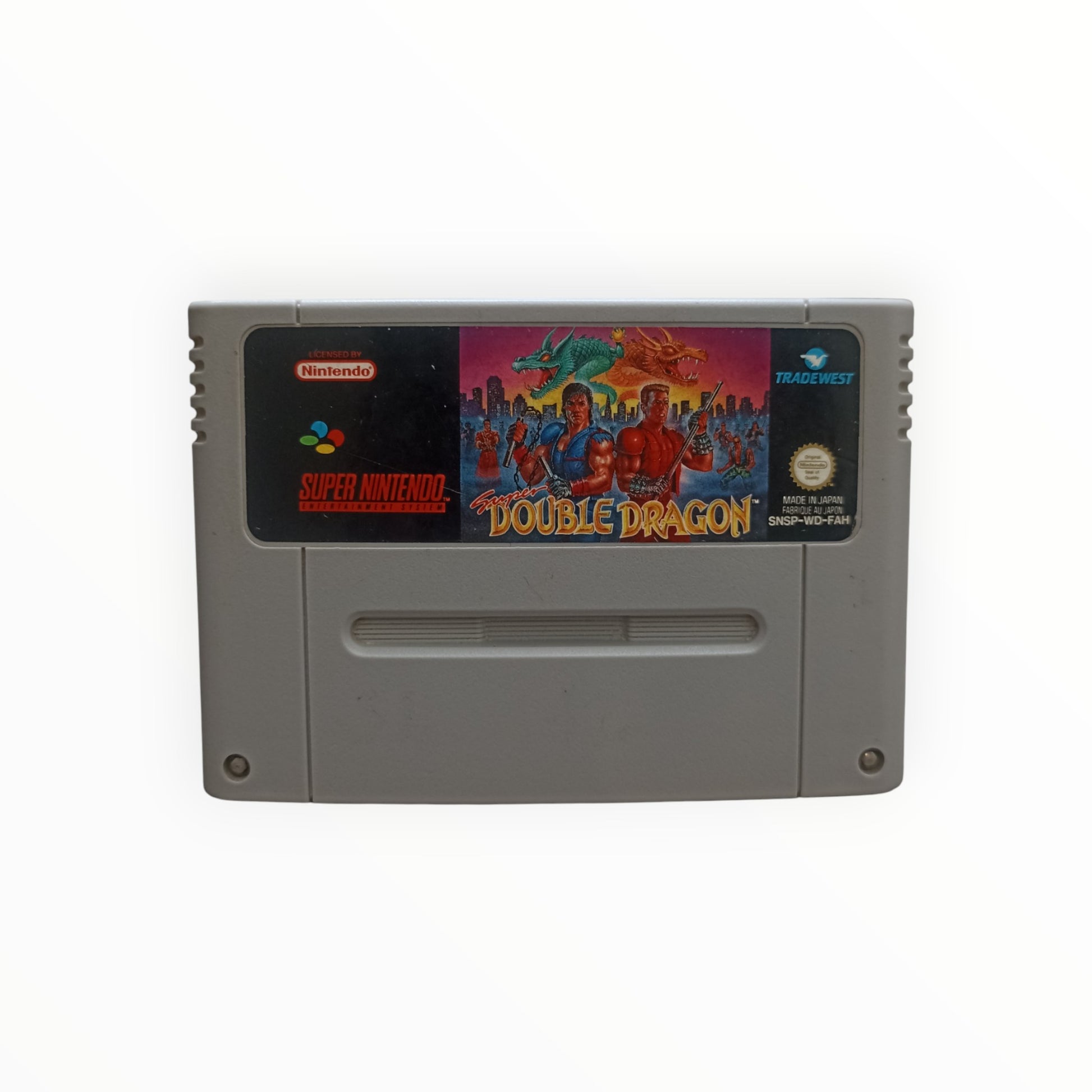 Super Double Dragon Super Nintendo SNES PAL cartouche originale fonctionnel nickel