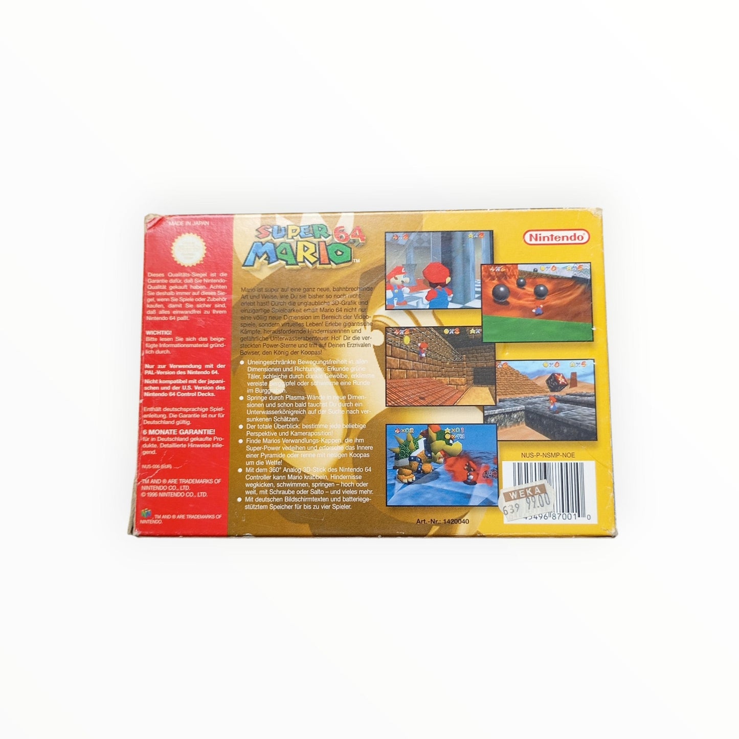 Super Mario 64 – Nintendo 64 (complet) UKV - Masaru