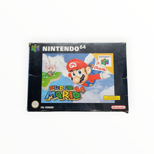 Super Mario 64 complet sur Nintendo 64 avec boîte et notice