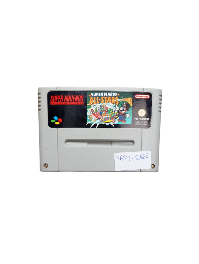 Super Mario All-Stars SNES version bordures noires – cartouche seule
