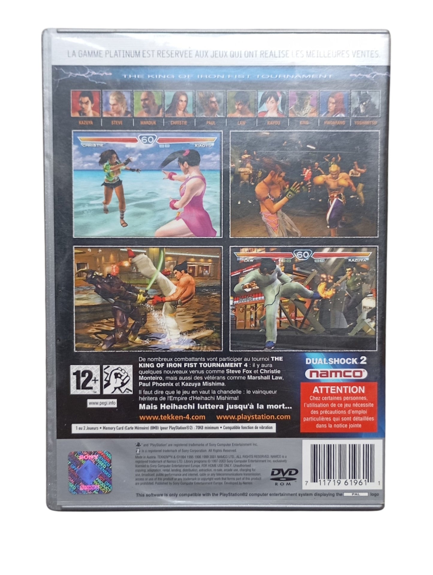 Tekken 4 – PlayStation 2 (Platinum, complet) - Masaru