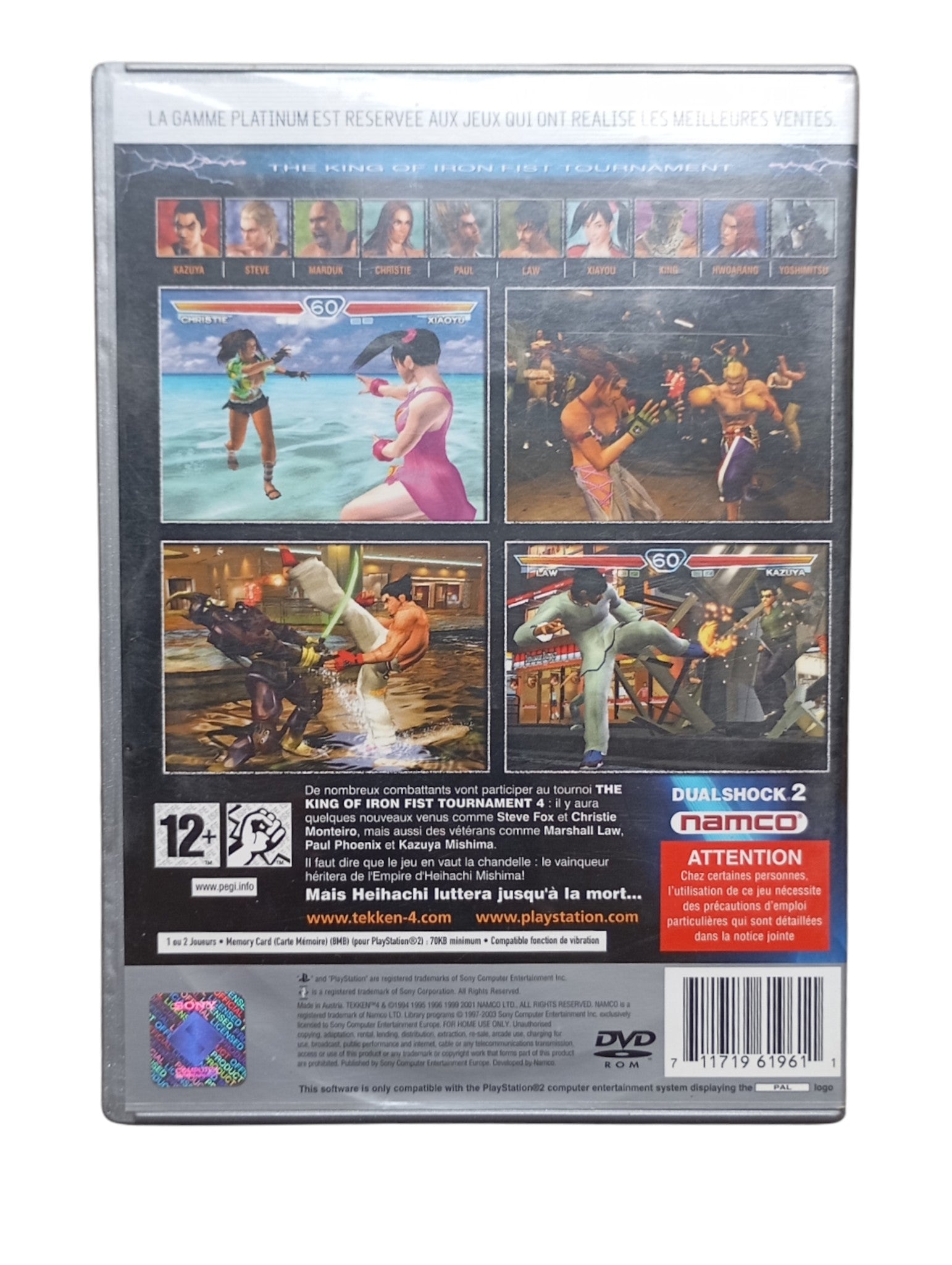 Tekken 4 – PlayStation 2 (Platinum, complet) - Masaru