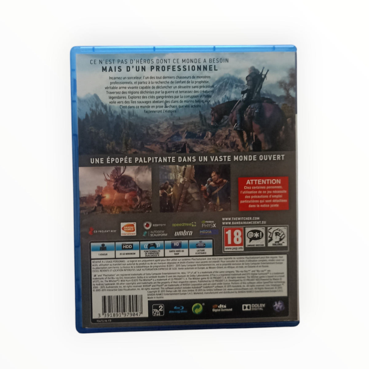 The Witcher 3: Wild Hunt – PlayStation 4 (PS4) – Complet - Masaru