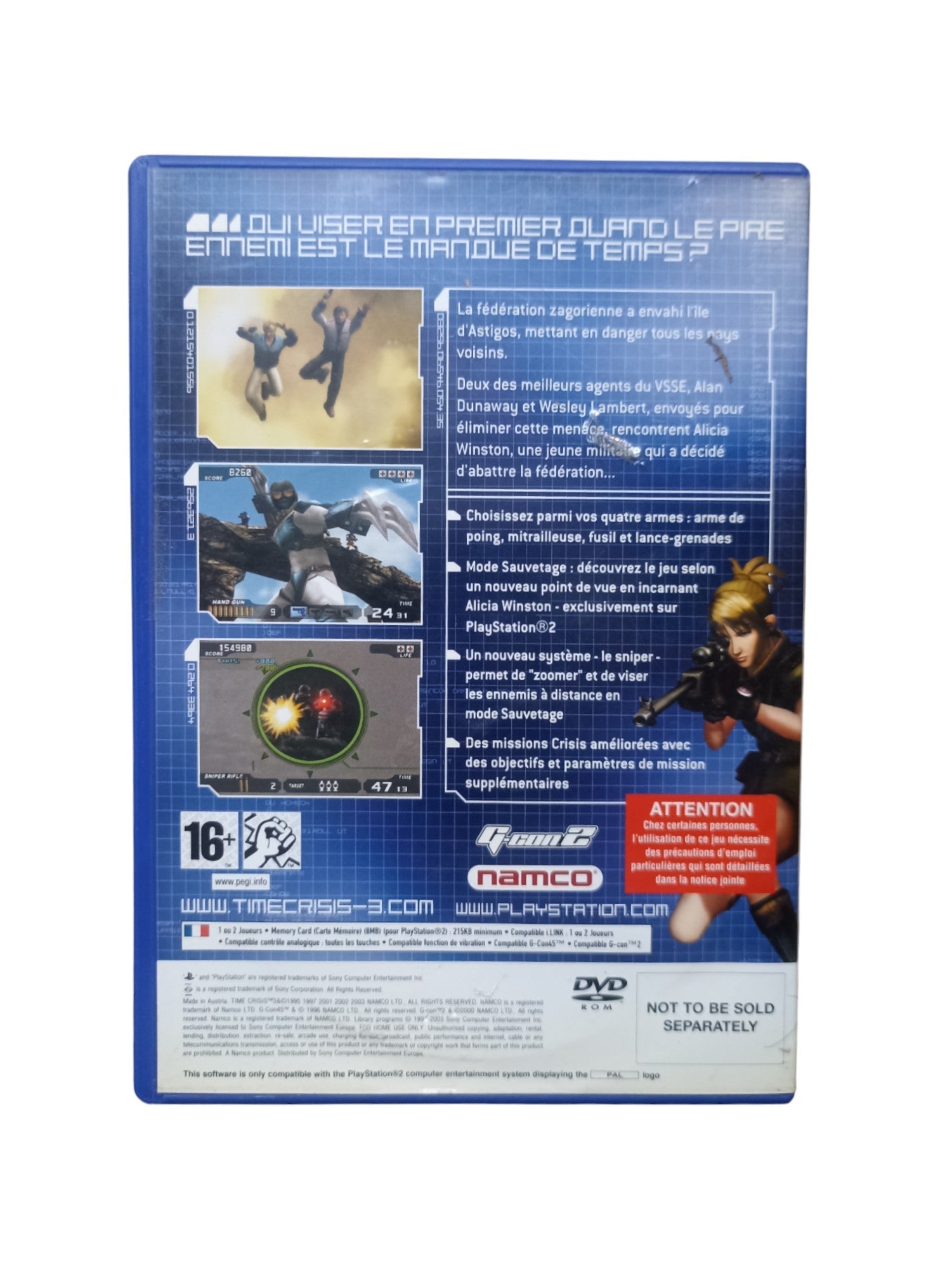 Time Crisis 2 + G - Con 2 – Pack complet PlayStation 2 en boîte - Masaru