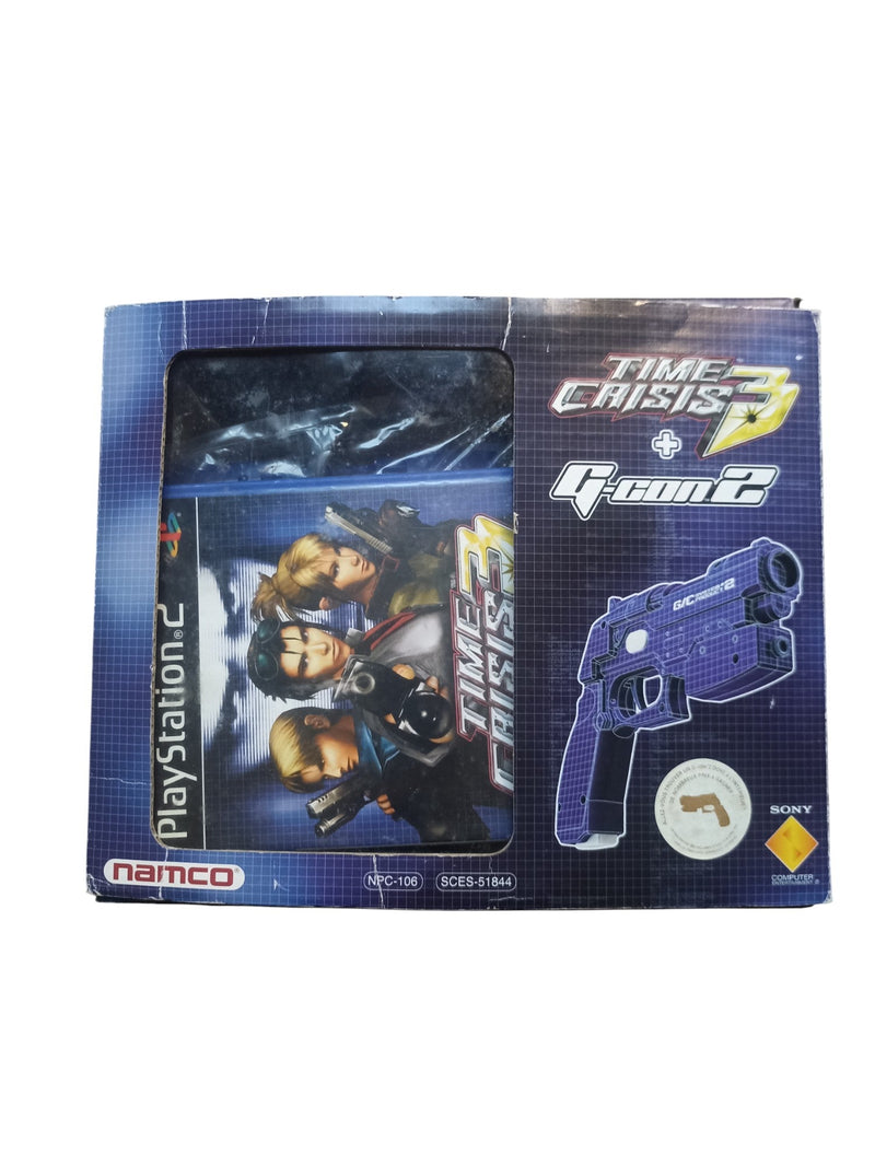 Time Crisis 2 + G-Con 2 – Pack complet PlayStation 2 en boîte