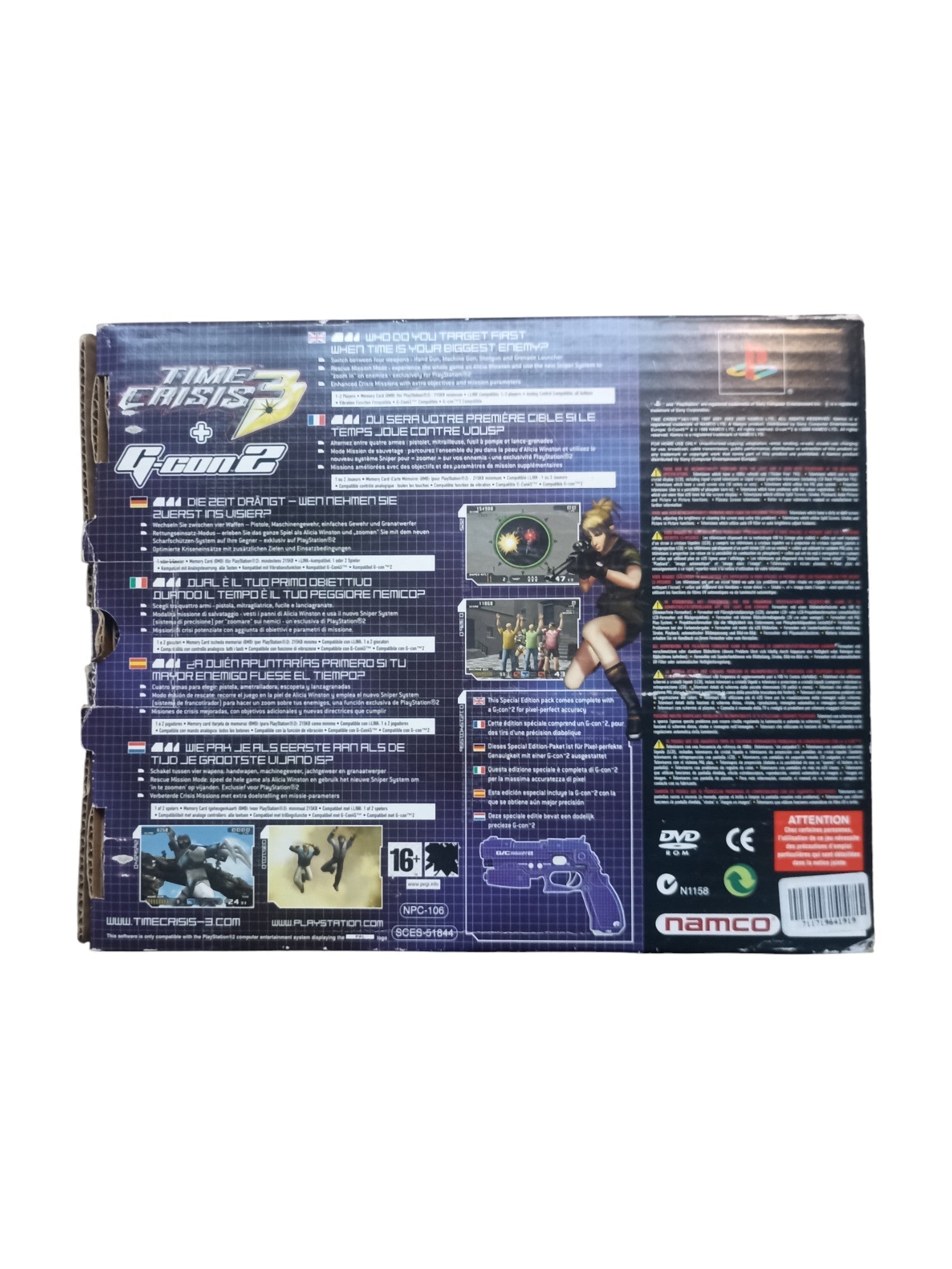Time Crisis 2 + G - Con 2 – Pack complet PlayStation 2 en boîte - Masaru