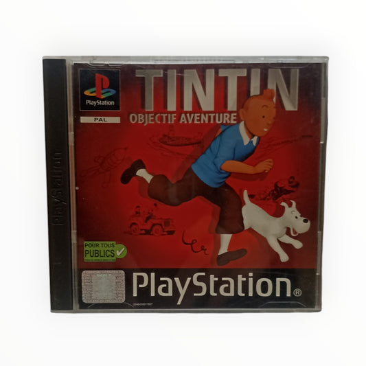 Tintin Objectif Aventure PlayStation 1 PS1 complet avec notice et disque
