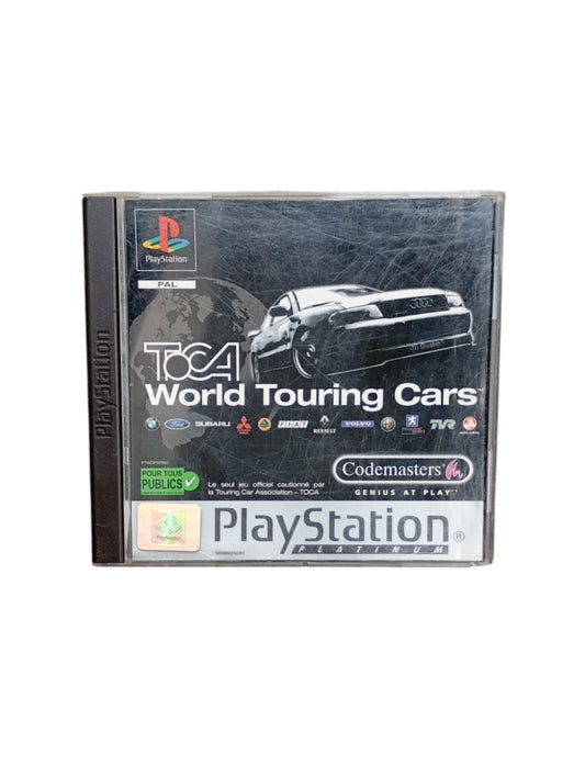 TOCA World Touring Cars PlayStation 1 Platinum complet en boîte avec CD et notice
