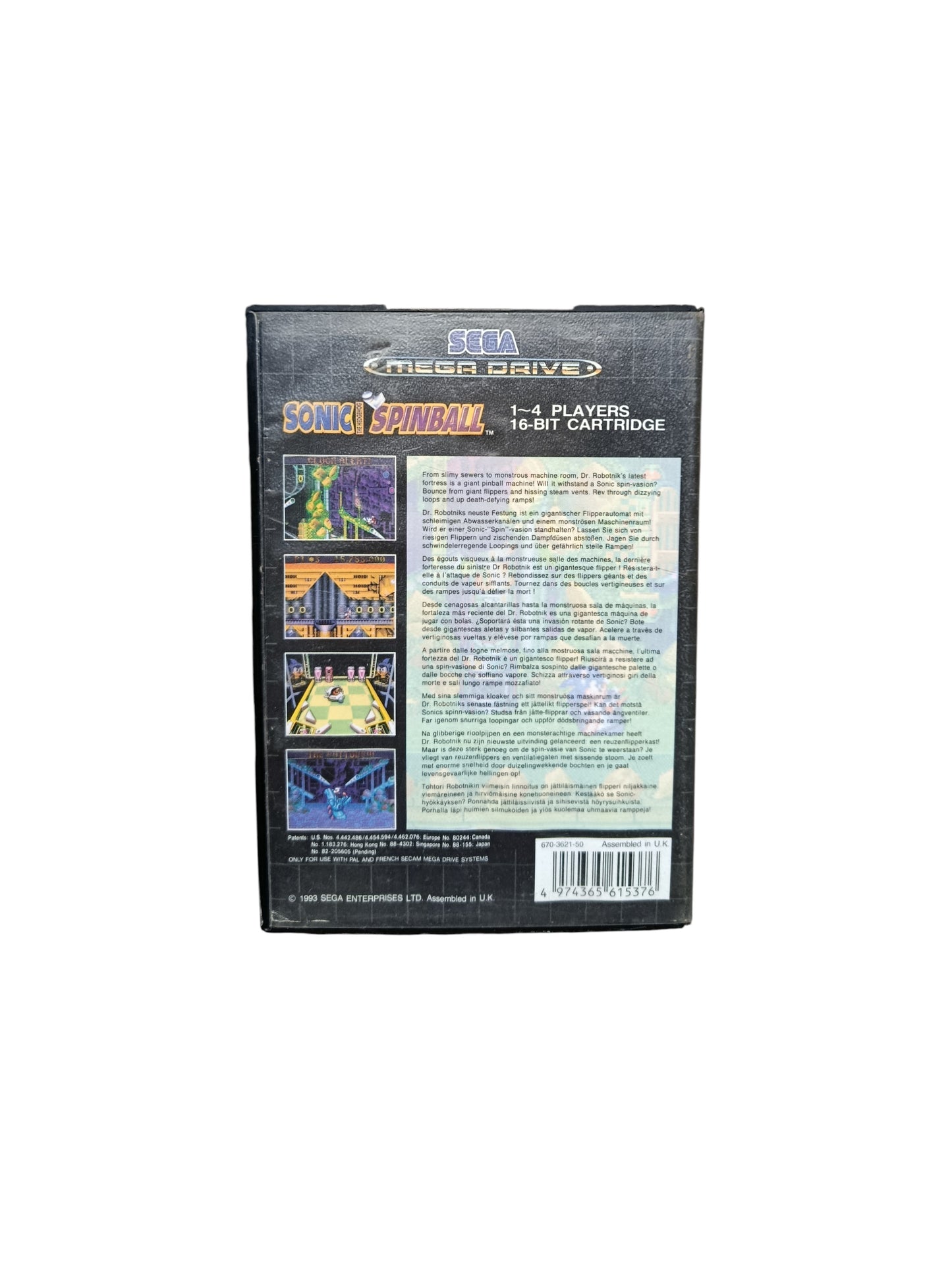 Sonic Spinball Sega Megadrive