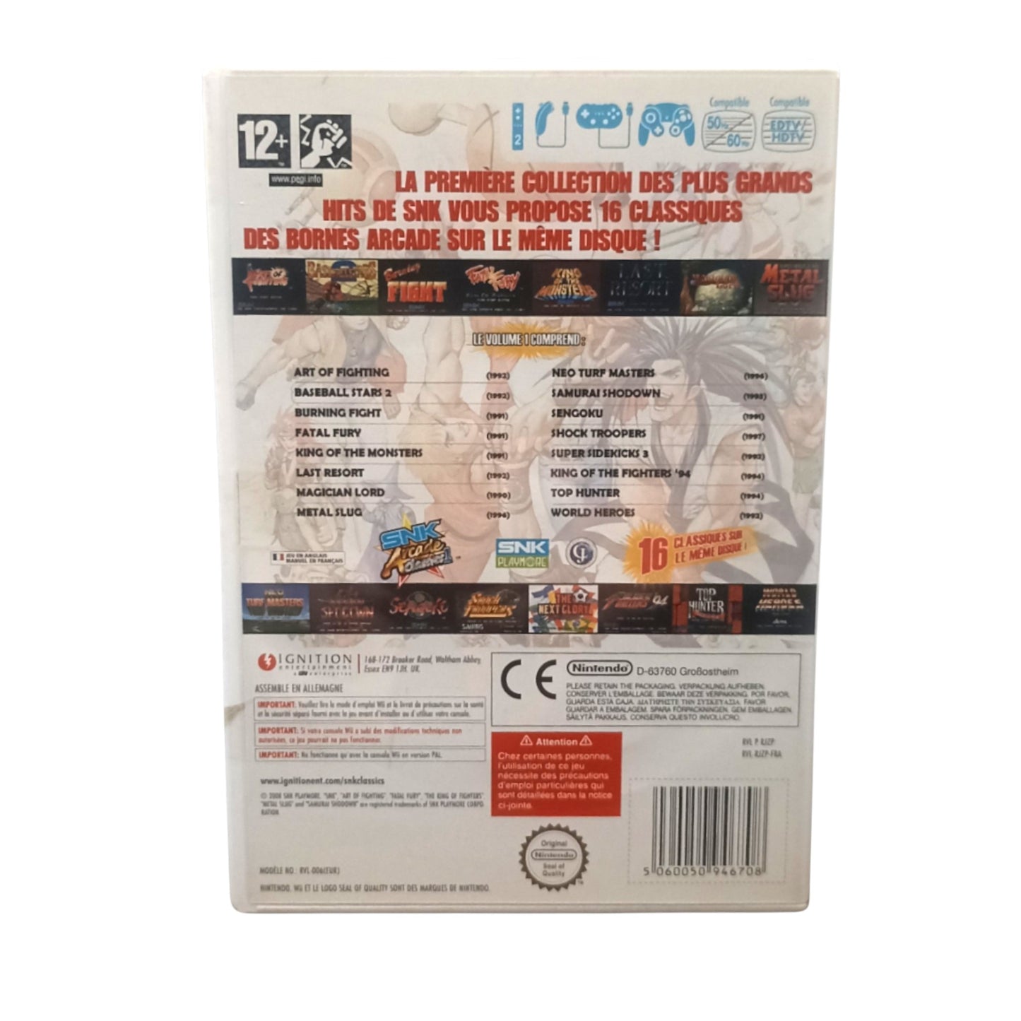 SNK Arcade Classics Vol. 1 (WII) complet