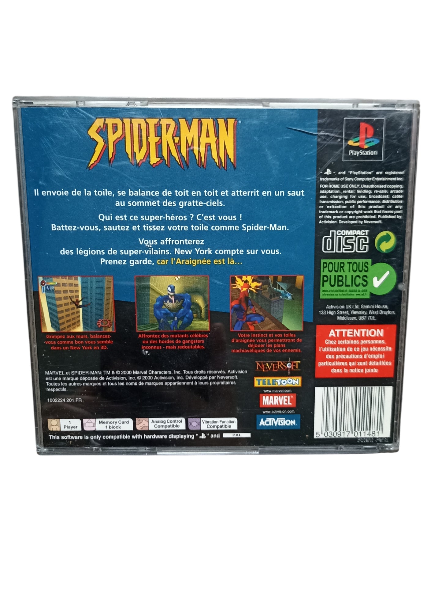 Spider-Man – PlayStation 1 complet