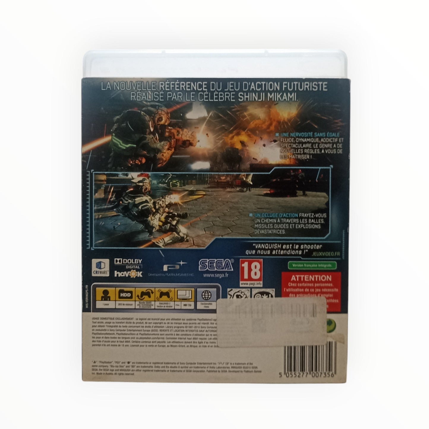 Vanquish – PlayStation 3 (PS3) – Complet - Masaru