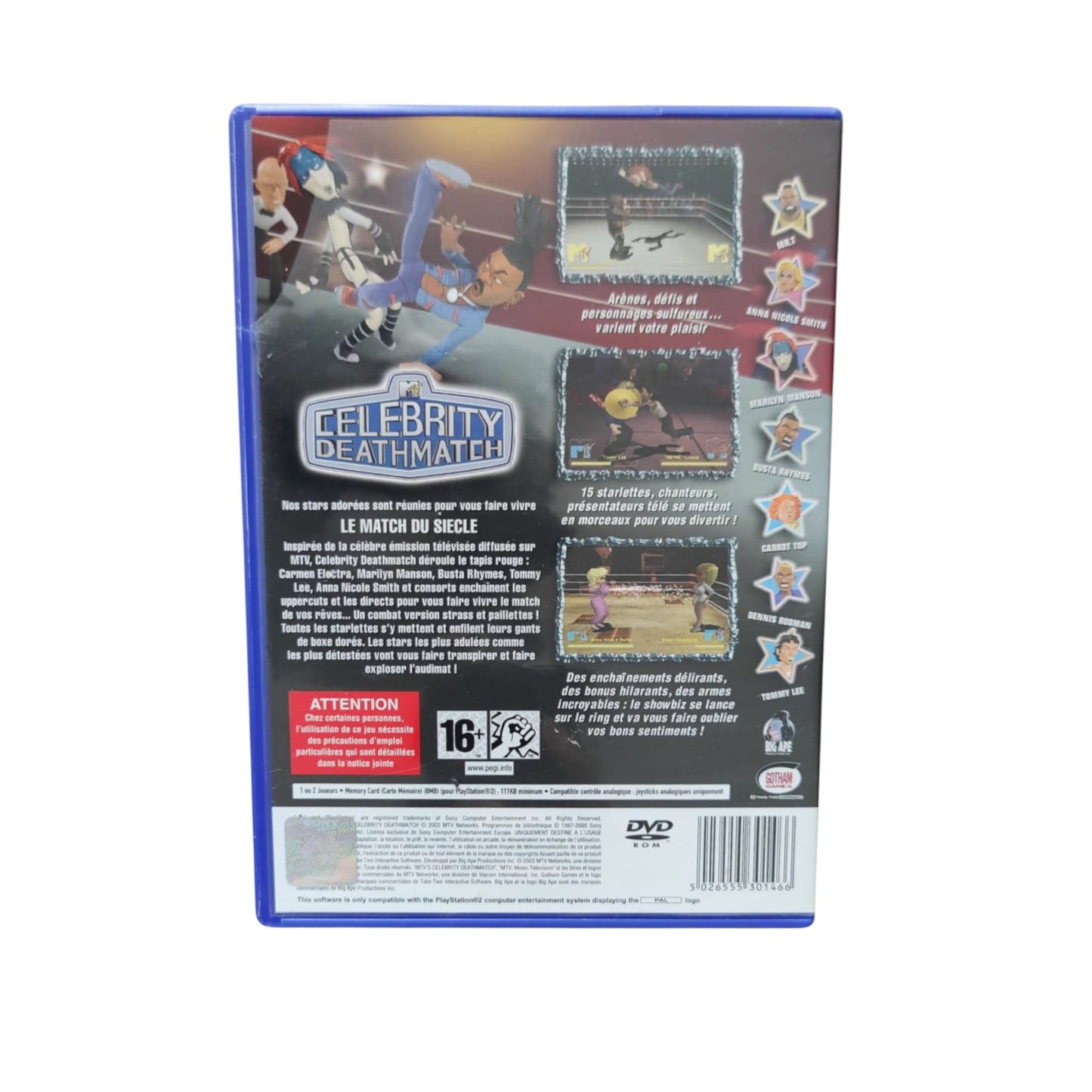 MTV Celebrity Deathmatch – PlayStation 2 (complet)