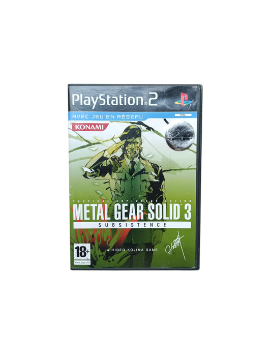 Metal Gear Solid 3: Subsistence – PlayStation 2 (PS2) Complet + Bonus Existence