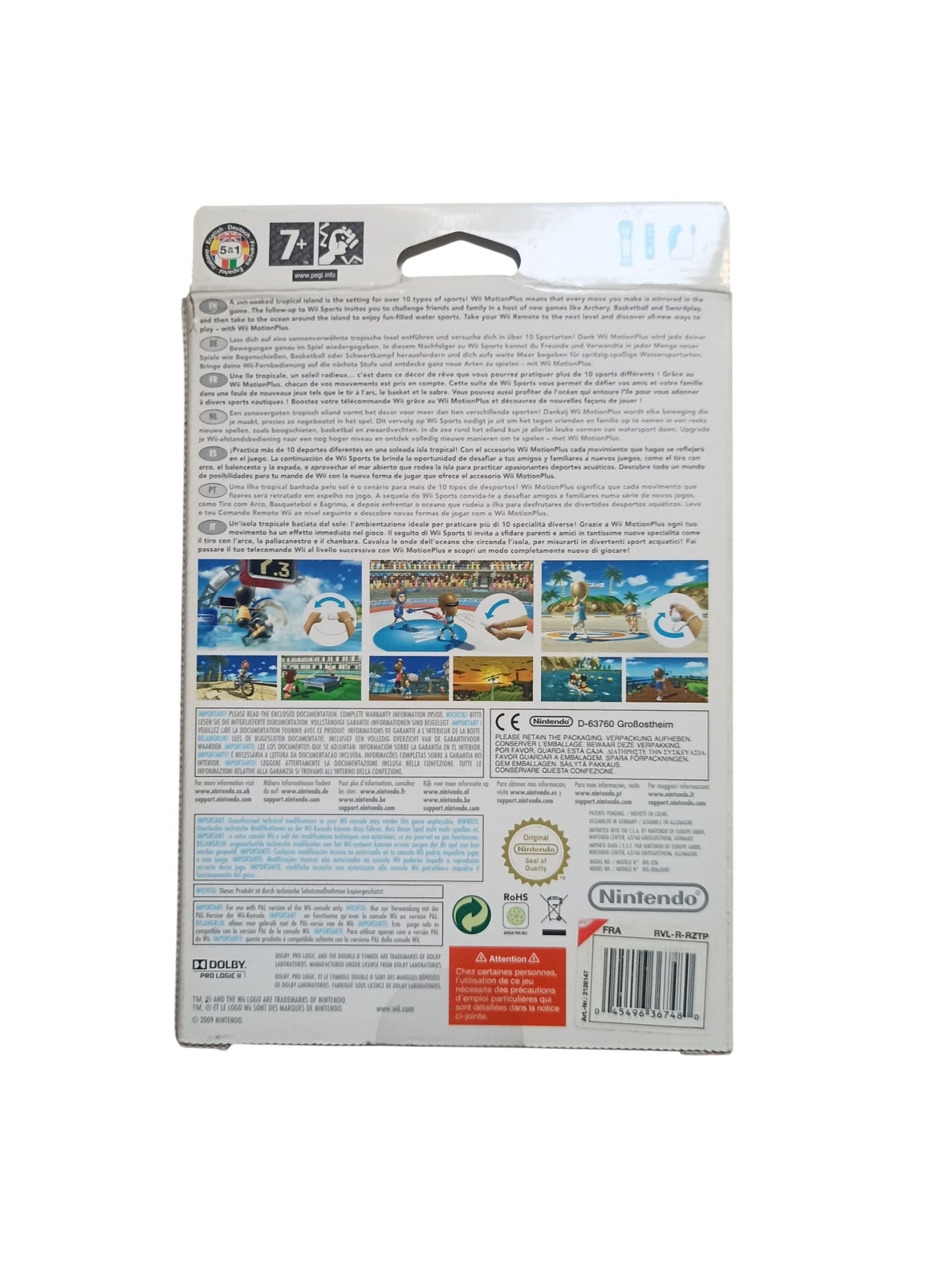 Wii Sports Resort (Wii) – Complet en boîte avec notice (sans manette) - Masaru