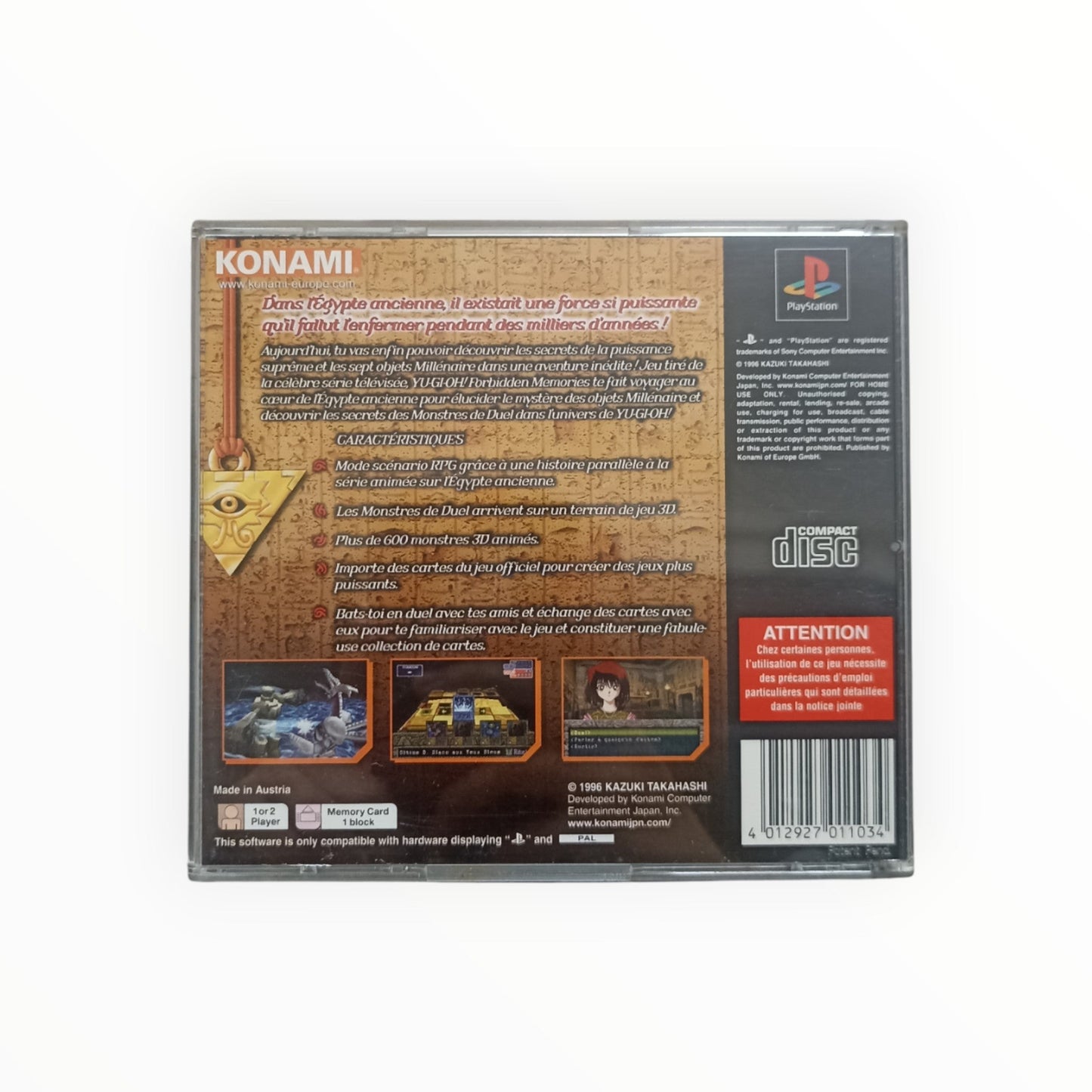 Yu - Gi - Oh! – Forbidden Memories Playstation 1 (PS1) - Masaru