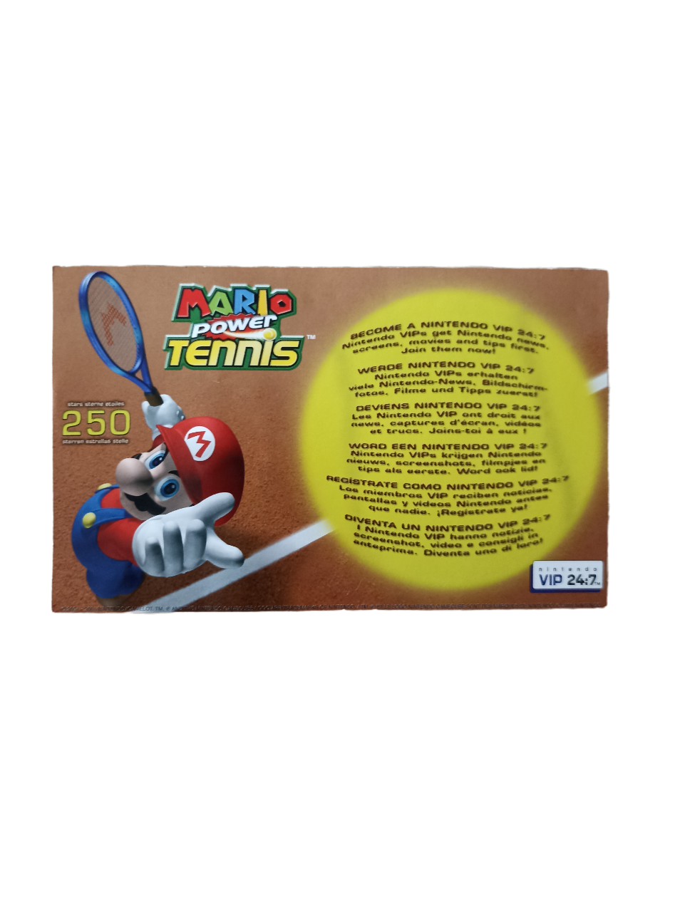Carte VIP Mario Power Tennis