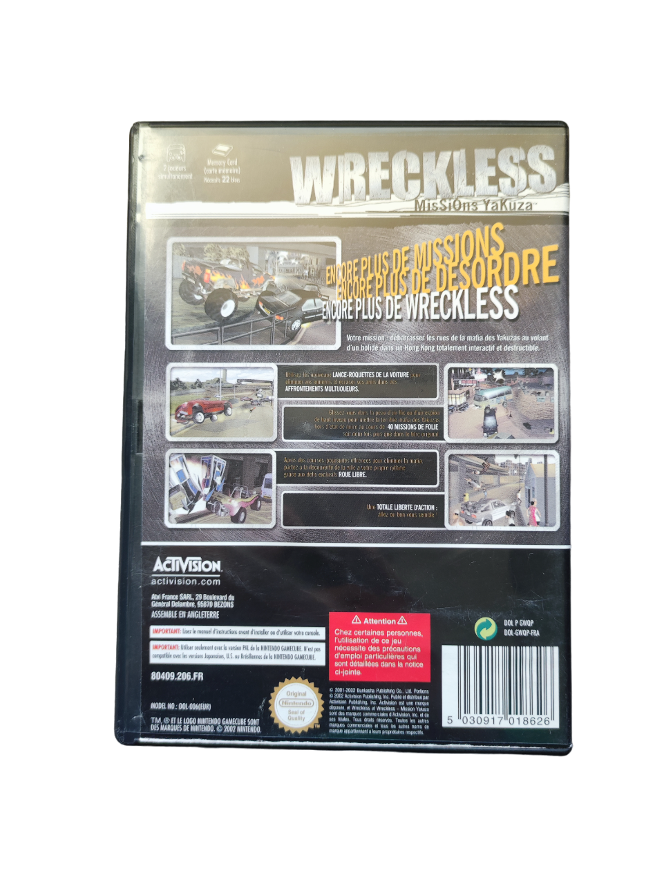 Wreckless : Missions Yakuzas