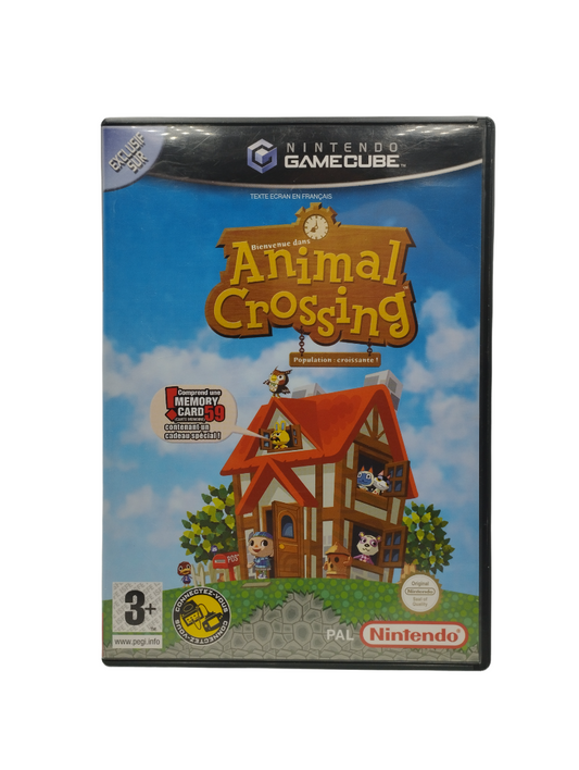 Jeu Animal Crossing Nintendo GameCube complet, sans notice ou avec carte mémoire